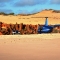 Chopper to a remote beach in broome